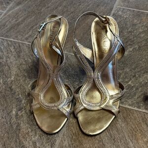 Kelly & Katie Metallic Strappy Heels